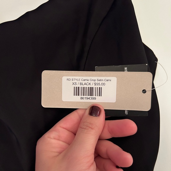 RD STYLE Carrie Crop Satin Cami (NWT) - Picture 3 of 4